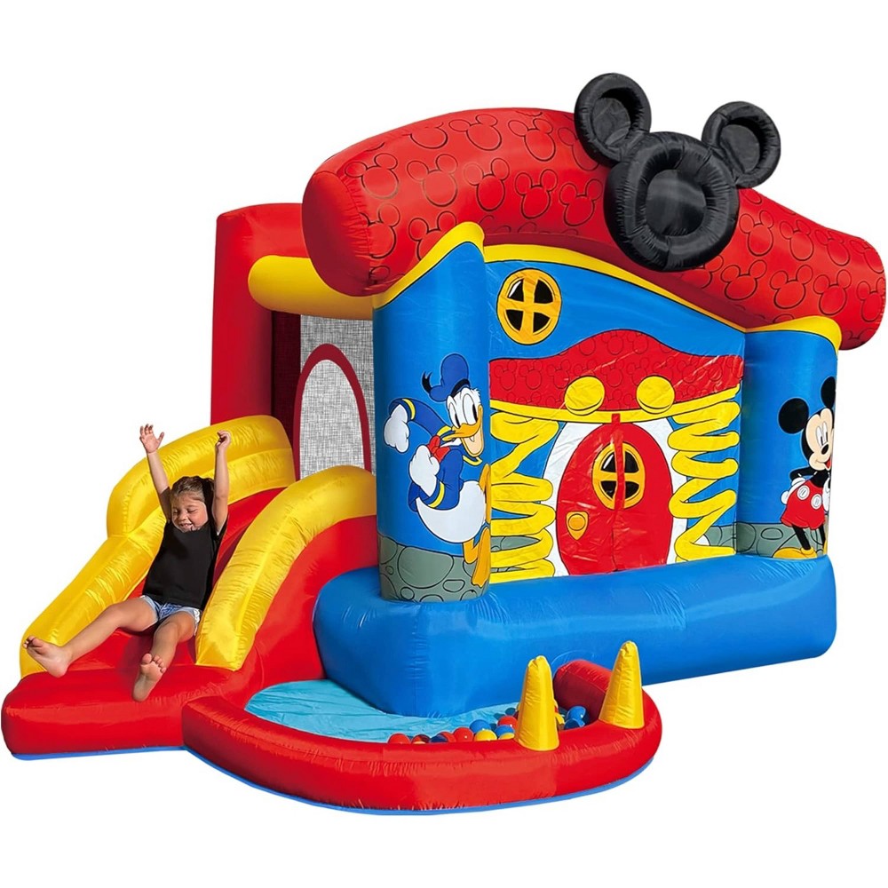 Mickey Mouse Bounce House with Slide and Ball Pit