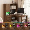 Lyngins L-Shaped Desk Computer Desk with 2 USB Ports, 3 Power Outlets (5ft Cord), Large Workspace, Corner Desk/Office Desk/Gaming Desk/Writing Desk - 2 of 4