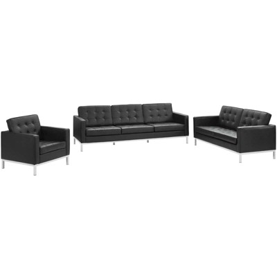 target leather sofa