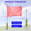 Unique Bargains Stainless Steel Handheld Anti-Slip Grip Flag Pole 1 Pc - 3 of 4