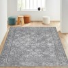 Vintage Washable Rug – Non-Slip, Non-Shedding, Low Pile Floral Carpet for Living Room & Bedroom - 3 of 4