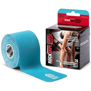 RockTape Go 20 Pre-Cut 10-Inch Strips Kinesiology Standard Adhesive - 1 of 2