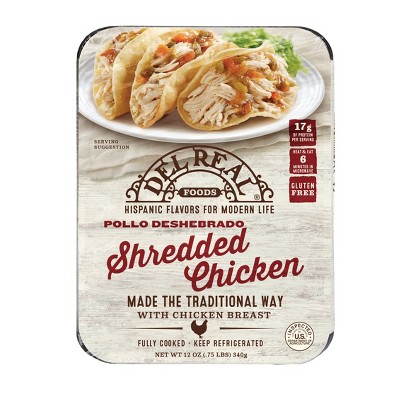 Del Real Cooked Shredded Chicken - 12oz