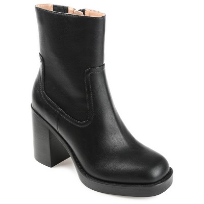Journee Collection Womens Brittany Tru Comfort Foam Inside Zip Platform Booties Black 11