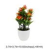 Unique Bargains Artificial Plants Phalaenopsis Orchid Display Plastic 3.74"x3.74"x10.63" 1 Pc - 3 of 4