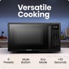 Chefman Countertop Microwave Oven 0.7 Cu. Ft., 700 Watts with 6 Presets and 10 Power Levels - Black - 2 of 4