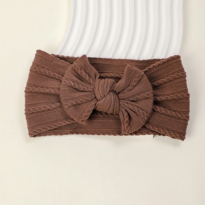 MyKids-USA European and American Soft Elastic Nylon Children's Butterfly Bow New Color Embroidered Baby Autumn Winter Headband
