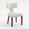 ORRD Mid Century Modern Dining Chairs, Set of 2, Beige Linen Upholstered - 4 of 4