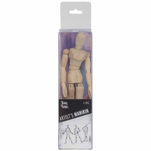 Brea Reese Wooden Artist Manikin - 1pc Posable Drawing Reference, Compact - 1 of 4