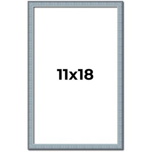 PosterPalooza | Textured Blue Picture Frame - UV Acrylic, Foam Board Backing, Hanging Hardware - 1 of 4