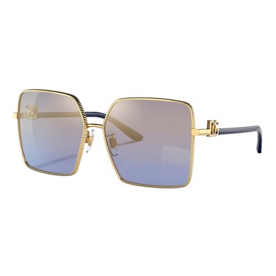 Dolce & Gabbana Dg 2279 02/33 Womens Square Sunglasses Gold 60mm : Target