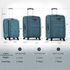 Lyngins 20/24/28 Inch 3PCs Softside Luggage Sets with TSA Lock,Upright Carry on Luggage,Lightweight Expandable Suitcase Sets for Family Trips - 3 of 4