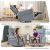 Racxily Swivel Rocker Recliner Chair,Swivel Nursery Rocking Chair w/Pull Ring,Glider Chair,Modern Rocking Swivel Recliner Chair for Bedroom - 2 of 4