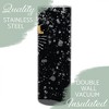Elanze Designs Drive School Bus Superpower Grey Splatter 20 ounce Stainless Steel Travel Tumbler - 3 of 4
