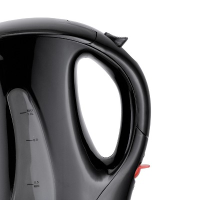 Brentwood Black BPA-Free 1-Liter Cordless Electric Kettle