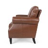 Christopher Knight Home Dowd Faux Leather Club Chair with Nailhead Trim - image 3 of 4