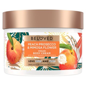 Beloved Peach Prosecco & Mimosa Flower Body Cream 10oz - 1 of 4