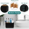 BRINJOY Black Toothbrush Holder - Bathrooms Electric Toothbrush Holder Organizer Kids Toothbrush Holders for Bathrooms Countertop, Bamboo. - 3 of 4
