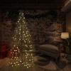 vidaXL Christmas Cone Tree Artificial Xmas Tree with LEDs Christmas Lighting - Warm White 59.1" x 45.3" - 2 of 4