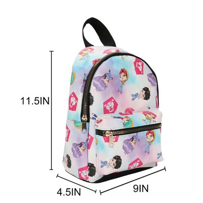 KPop Demon Hunters Chibi Saja 11.5" Adult Blue & Pink Mini Backpack — фото 3