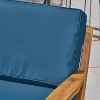 Dexmalle Elegance Acacia Wood Club Chair with Thick Cushion - 3 of 4