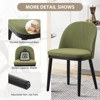 Upholstered Dining Chairs Set of 2,Modern Fabric Dinner Chairs with Wood Legs,Large Dining Room Kitchen Chairs - 4 of 4