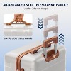 SUGIFT 3pc Hardside Checked Spinner Luggage Set with TSA Lock 360° Spinner Wheels and Durable Shell - 2 of 4