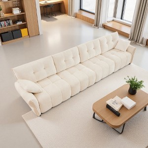 142" Chenille Modular 4-Seater Sectional Sofa - 1 of 4