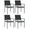 vidaXL Garden Dining Set Black, Light grey - 4 of 4