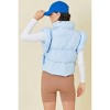 Women's Ruffle Puffer Vest With Bow Tie Detail - Mainstrip - 3 of 3