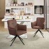 KTMBDW Home Office Chair Set of 2, Mid Back 360 Swivel Accent Chair, Modern Chair with Arm for Office, Living Room - 4 of 4