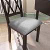 Drop Leaf Dining Table Set with Upholstered Chairs, 3-Piece Space-Saving Kitchen Furniture for Small Dining Rooms or Apartments-Tanpinhause - 4 of 4