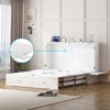 Mjkone Modern Queen Size Murphy Bed with USB ports & Foldable Mattress - 3 of 4