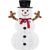 MyDepot Lighted Snowman Christmas Decoration - 5ft Outdoor LED Snowman with 200 Lights, Hat & Scarf for Yard & Porch - 2 of 4