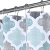 Shower Curtain 84 Inches Length Shower Curtain Moroccan Quatrefoil Modern Farmhouse Shower Curtain for Bathroom - 4 of 4