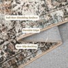 Machine Washable Area Rug, Soft Low Pile Boho Vintage Distressed Rug with Non-Slip Backing for Living Room, Bedroom & Dining Room - 3 of 4