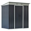 CAVINAS 6' x 4' Outdoor Storage Shed with Double Sliding Doors and 2 Air Vents for Backyard, Patio - 2 of 4