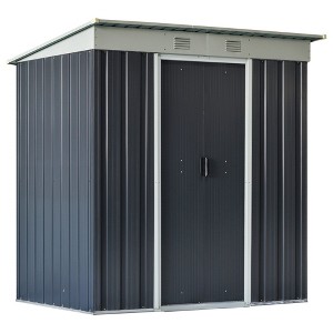 NicBex Metal Outdoor Storage Shed with Double Sliding Doors and 2 Air Vents for Garden,Patio,Backyard - 1 of 4