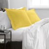 2 Pack 500 Thread Count Cotton Pillow Shams, Super Soft and Breathable Oxford Pillowcases - NTBAY - 3 of 4
