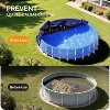 VINGLI Round Pool Cover, 24 FT Solar Cover with Winch and Cable for Above Ground Pools, Heavy Duty Swimming Pool Cover Protector, Blue - 4 of 4