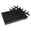 Unique Bargains Stackable Velvet Jewelry Organizer Storage Trays with Removable Dividers Set of 2 - 4 of 4