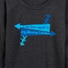 Women's - Dr. Seuss - You Can Steer Yourself Lightweight French Terry Wide Neck Long Sleeve Shirt - 2 of 4