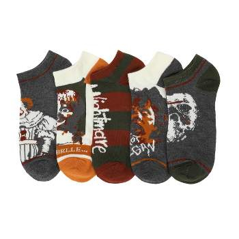 Horror-Themed Adult Ankle Socks 5-Pack