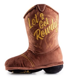 Brown Cowboy Boot Dog Toy - 1 of 4