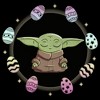 Men's Star Wars The Mandalorian Grogu Easter Egging Around T-Shirt - 2 of 4