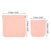Unique Bargains Mini Portable PU Leather Jewelry Storage Makeup Bag 2 Pcs - 4 of 4