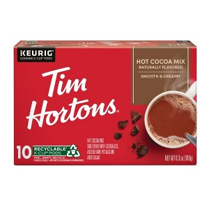 Tim Hortons Hot Chocolate K-Cup Pods - Keurig Certified K-Cup Pods for Keurig Brewers - 10 ct - 1 of 4