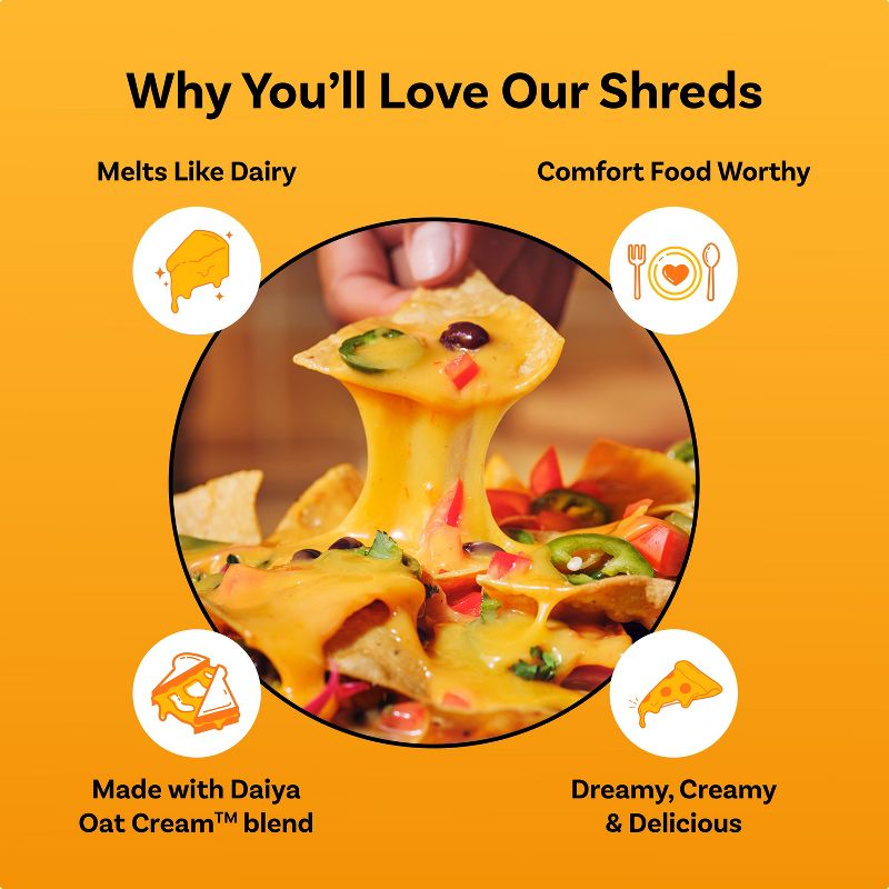 Daiya Dairy-Free Cutting Board Shredded Mozzarella Cheese - 7.1oz, 6 of 9