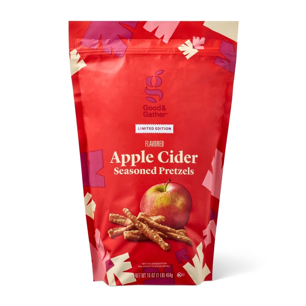 Fall Harvest Apple Cider Seasoned Pretzels - 16oz - Good & Gather™