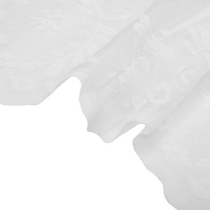Unique Bargains Kitchen Curtains Short Kitchen Curtains with Eyelets 55.12"L x 17.72"W White - 1 of 4